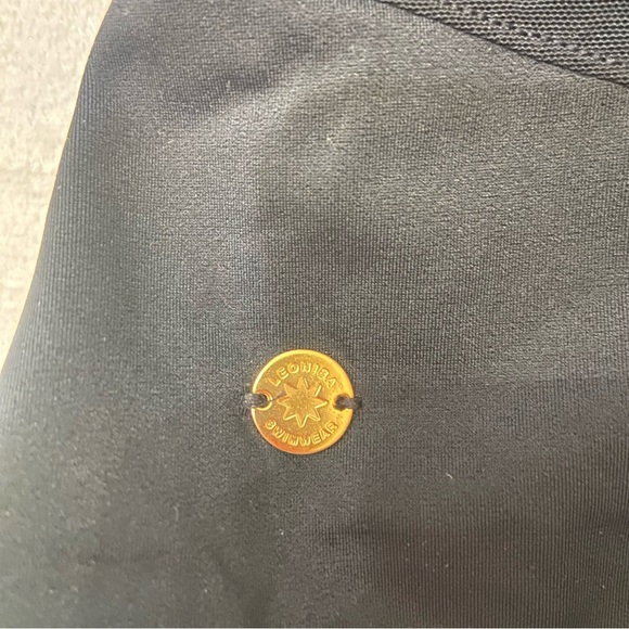 New! Leonisa Shaoeware Black lifting firming One-Piece Swimsuit 3835 - Picture 7 of 8